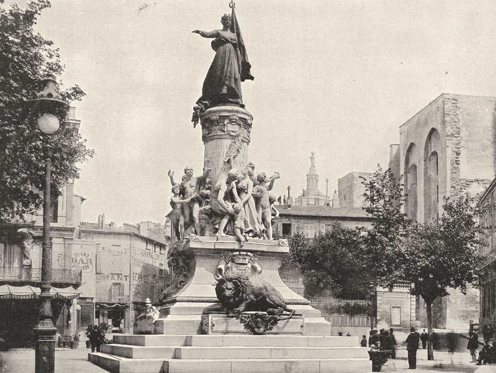AVIGNON. Monument Commémoratif de Réunion du comtat Venaissin a France 1900